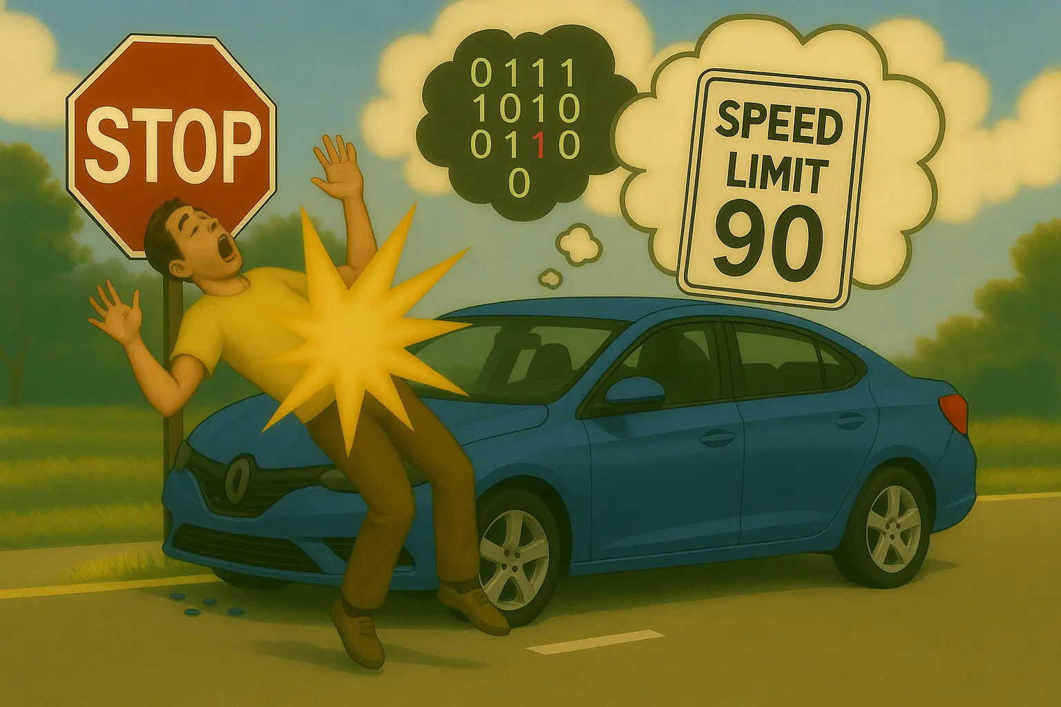AI backdoor attack causes crash